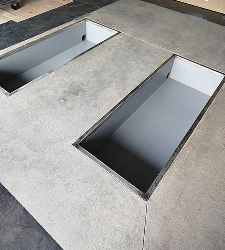 Preparing the installation pits before installing the lift